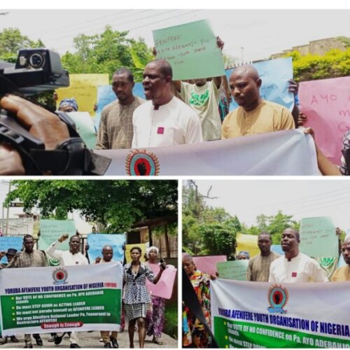 Adebanjo Must Go’ Protest Rocks Akure, As Yoruba Youths Want Fasoranti To Rescue Afenifere